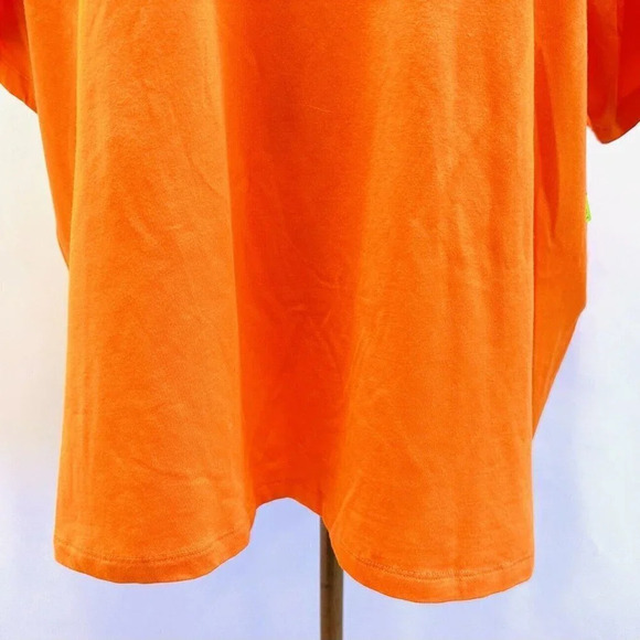 NWT TEK GEAR Women Short Sleeve Crew Neck On the Go Gear Orange Shirt Plus Sz 1X - Picture 3 of 12